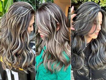 Dimo＆表参道/ハイライト/白髪ぼかし/レイヤーカット【ディモアンド】