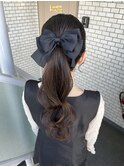 ポニーテール ポニー 巻きおろし デートヘア イベントヘア