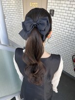 ソノ(sono)&nbsp;ポニーテール ポニー 巻きおろし デートヘア イベントヘア