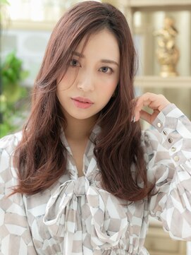 カバーヘアアンドスパ ブリス 浦和(COVER HAIR&SPA bliss) 大人可愛いチェリーピンクレイヤーロングh4浦和20代30代40代