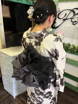 【大和田駅徒歩4分】着付けもヘアセットも《B'S　PEACE》にお任せ！一日中崩れにくい＆可愛いをキープ♪