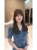 顔まわりレイヤー/ザクザクレイヤー/透明感カラー
