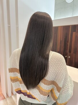 ヘアースタジオ ゼン カロン(Hair studio Zen kalon) くすみカラー×ストレートロング×髪質改善トリートメント