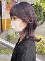 ローサバイ アルティナ 横浜店(Rosa by artina)&nbsp;ラウンドバング/モーブピンク/ハッシュボブ