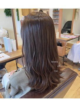 ムクヘア(MUKU hair) くすみ brown beige  color！