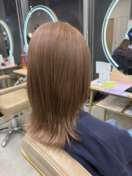 ダブルカラー☆ほんのりピンクベージュ