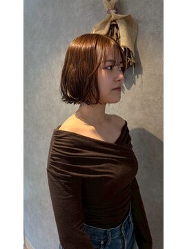 パーミル ヘア クマモト(permille ‰ hair Kumamoto) ボブパーマ×オリーブ