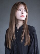 アルバム 新宿(ALBUM SHINJUKU) レイヤーカットニュアンスカラーオリーブベージュ_F0152