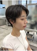 【ハンサムショート×緩めパーマ】