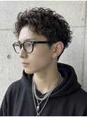 アクティブショートアップバングツーブロックテーパーフェード
