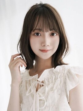 アグ ヘアー シフォン 淡路店(Agu hair chiffon) 《Agu hair》外ハネボブ くびれヘア シースルーバング