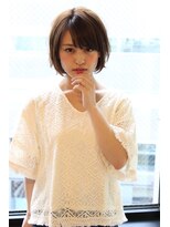 レウナ 外苑前(Reuna)&nbsp;黒髪でも可愛い大人可愛いひし形ショートボブ