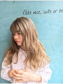 外国人風のばしかけ柔らかボブディ＃ブルージュヴェールウェーブ