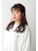 ヘアアレンジ×インナーカラー×髪質改善トリートメント×若葉
