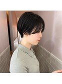 ショートスタイル、ツヤカラー