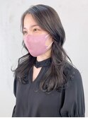ダークグレージュ_こなれミディホワイトグレージュ_ba388811