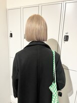 カフ(CAF)&nbsp;CAF FUKO/ホワイトベージュ/ハイトーンカラー/ボブ/大阪/心斎橋