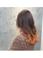 アパートメント オブ ソロン(The Apartment of Solon)&nbsp;【所渉】グラデーションカラー/オレンジベージュ/ゆるふわカール