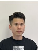サイドパートメンズ刈り上げ