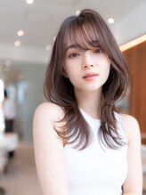 イルハバナ 渋谷(ill HAVANA) 20代30代大人かわいい/シルキーベージュ/レイヤーカット/前髪