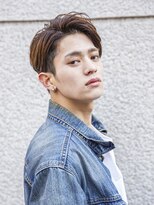 小久保Style☆波巻きハイライト束感ツーブロックマッシュパーマ
