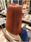 ブリーチ必須☆オレンジブラウン