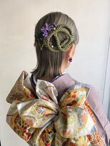 ラトリエコンタン(L´atelier Content)&nbsp;水引 金箔 成人式ヘア 卒業式ヘア 袴ヘア 振袖ヘア【津田沼】