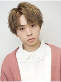 韓流マッシュコンマバングハイトーンカラー