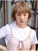 【buZon ブゾン】切りっぱなし外ハネボブ×前髪ウェットヘア