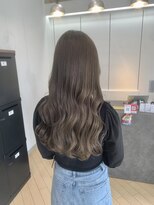 ユニ バイ マグ 長野店(Uni.by Mag) 大人可愛いブリーチなし透明感ミルクティーグレージュカラー