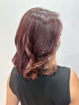 ヘア イノウエ HAIR INOUE インナーカラーハイトーン ミディアム