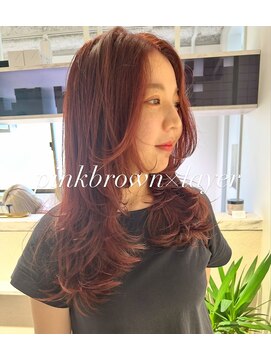 イオール 北千住(ior) ブリーチなし育てるピンクブラウン【ior北千住】