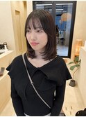 シースルーバング/暗めカラー