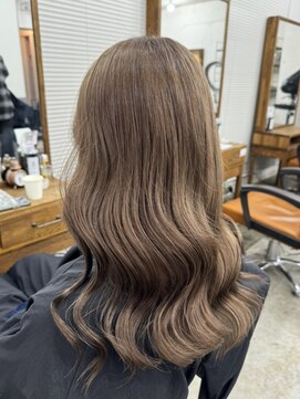 アジールヘア 北千住駅西口店(agir hair) 透明感ライトブラウンベージュカラー 韓国スタイル