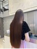 (追加メニュー、単品不可）髪質改善カラー、ストレート+￥3000円