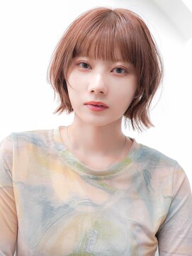 ラフィスヘアー シャルム 渋谷店(La fith hair charme) 【La fith】外ハネボブ×ミニボブ×オレンジブラウン