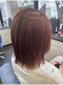 N.ルフレカラー×切りっぱなしボブ