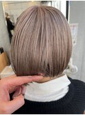 西葛西ダブルカラーまろやかベージュ|ブリーチ|白髪ぼかし