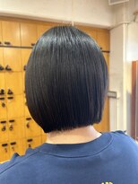 オーガニックマインド 坂戸 鶴ヶ島(organic+mind)&nbsp;30代40代暗髪ボブ◎髪質改善ストレートで艶めく美髪