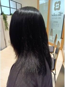 ビーズカラー イオンタウン米沢駅前店 黒髪♪ナチュラルブラウン３トーン/9