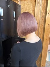 アフターニュース 新潟(afternews) ボブ/ピンクベージュ/ダブルカラー/ケアブリーチ/髪質改善/新潟