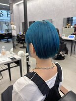 マーシュ ルーヴェ(marshu Luve)&nbsp;ターコイズブルー/ブリーチ/ダブルカラー