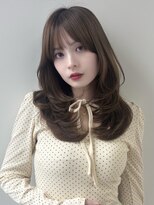 ソア 並木坂(Soa)&nbsp;韓国ヘア/顔周りカット/レイヤーカット/ベージュ/ロング