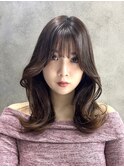 くびれミディアムラベンダーブラウン