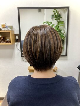 白髪ぼかしハイライト