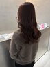 【新規期間限定】透明感カラーカットトリートメント　￥10500～【chord小作】