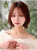 《Agu hair》切りっぱなしボブ×ショコラブラウン