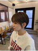 大人マッシュショート×丸みショート