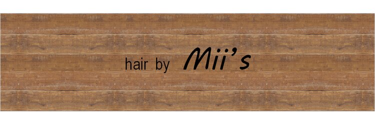 ヘアー バイ ミーズ(hair by Mii’s)のサロンヘッダー