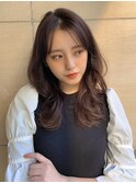ナチュラル×くびれセミロング